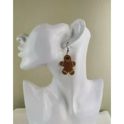 Online Ohrringe Lebkuchenmännchen Lace Weihnachten Christmas Weihnachtsaccessoires