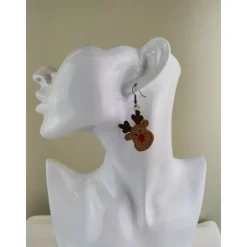 Hot Ohrringe Rentier Lace Weihnachten Christmas Weihnachtsaccessoires