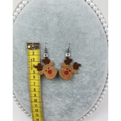 Hot Ohrringe Rentier Lace Weihnachten Christmas Weihnachtsaccessoires
