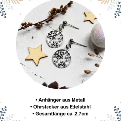Clearance Ohrringe Schneeflockentanz • Ohrhänger | Ohrschmuck | Weihnachten Weihnachtsaccessoires