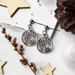 Clearance Ohrringe Schneeflockentanz • Ohrhänger | Ohrschmuck | Weihnachten Weihnachtsaccessoires