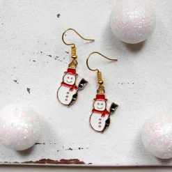 Discount Ohrringe Schneemann • Ohrhänger | Ohrschmuck | Weihnachten Weihnachtsaccessoires