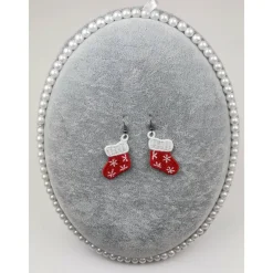 Ohrringe Stiefel Lace Weihnachten Christmas Weihnachtsaccessoires