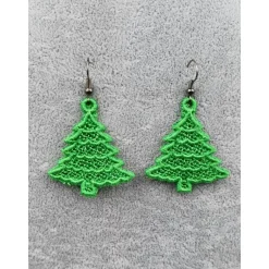 Online Ohrringe Tannenbäumchen Lace Weihnachten Christmas Weihnachtsaccessoires