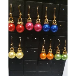 Discount Ohrringe, Weihnachtskugeln, Perlen, Ohrhänger Weihnachtsaccessoires
