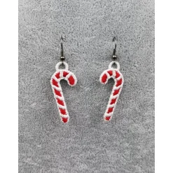Ohrringe Zuckerstangen Lace Weihnachten Christmas Weihnachtsaccessoires