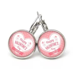 Online Ohrstecker Ohrhänger Clipse Valentinstag Herz Liebe rosa - verschiedene Größen - Edelstahl - Geschenkidee Valentinstagsgeschenke