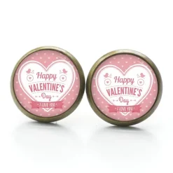 Online Ohrstecker Ohrhänger Clipse Valentinstag Herz Liebe rosa - verschiedene Größen - Edelstahl - Geschenkidee Valentinstagsgeschenke
