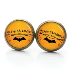 Discount Ohrstecker, Ohrhänger, Clipse Halloween Fledermaus Happy Halloween Schmuck