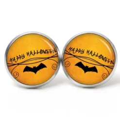Discount Ohrstecker, Ohrhänger, Clipse Halloween Fledermaus Happy Halloween Schmuck