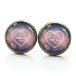Clearance Ohrstecker Ohrhänger Clipse Valentinstag Herz Liebe rosa - verschiedene Größen - Edelstahl - Geschenkidee Valentinstagsgeschenke