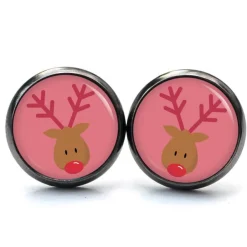 Sale Ohrstecker, Ohrhänger, Clipse Weihnachten Rudolph XMas Christmas Reindeer Weihnachtsaccessoires