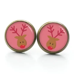 Sale Ohrstecker, Ohrhänger, Clipse Weihnachten Rudolph XMas Christmas Reindeer Weihnachtsaccessoires