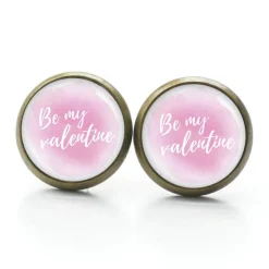 Best Ohrstecker Ohrhänger  Clipse Valentinstag Herz Liebe rosa be my valentine - verschiedene Größen - Edelstahl Geschenkidee Valentinstagsgeschenke