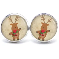 Clearance Ohrstecker, Ohrhänger, Clipse Weihnachten Rudolph XMas Christmas Reindeer Weihnachtsaccessoires