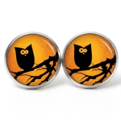 Sale Ohrstecker, Ohrhänger, Clipse Halloween Eule Baum Ast Schmuck