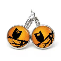 Sale Ohrstecker, Ohrhänger, Clipse Halloween Eule Baum Ast Schmuck