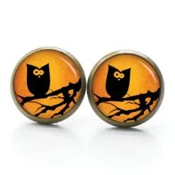 Sale Ohrstecker, Ohrhänger, Clipse Halloween Eule Baum Ast Schmuck