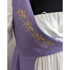 Hot Open Robe Überkleid Regency aus Leinen mit Stickerei Kostüme Für Erwachsene