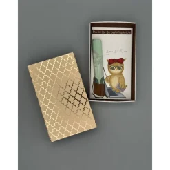 Clearance Originelles Geschenk für Nachhilfelehrer – Handgemalte Geschenkbox mit Eule & Geldfach Geschenke