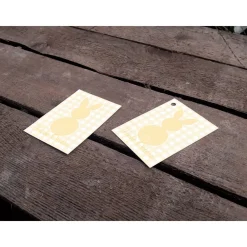 Discount Oster Geschenkanhänger Gelber Osterhase Printable DIY Geschenkverpackungen