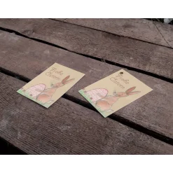 Online Oster Geschenkanhänger sitzender Osterhase Printable DIY Geschenkverpackungen