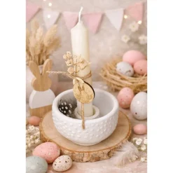 Best Oster Kerzenhalter im Boho Stil – liebevolle Frühlingsdekoration Osterdeko