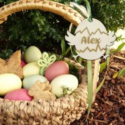 Best Osteranhänger Holz personalisiert | Osterkugeln Ostereier Osterdeko mit Name | Osterhase Küken Osternest | Osterkörbchen Osterdeko