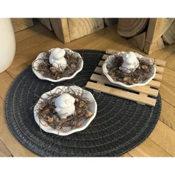 Outlet Osterdeko Dekoration Ostern Raysin Figur Hase Häschen Schale Frühling Tischdeko Geschenk Handmade Osterdeko