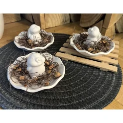 Outlet Osterdeko Dekoration Ostern Raysin Figur Hase Häschen Schale Frühling Tischdeko Geschenk Handmade Osterdeko