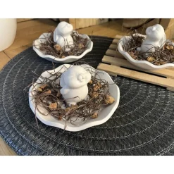 Outlet Osterdeko Dekoration Ostern Raysin Figur Hase Häschen Schale Frühling Tischdeko Geschenk Handmade Osterdeko