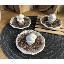 Outlet Osterdeko Dekoration Ostern Raysin Figur Hase Häschen Schale Frühling Tischdeko Geschenk Handmade Osterdeko