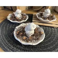 Outlet Osterdeko Dekoration Ostern Raysin Figur Hase Häschen Schale Frühling Tischdeko Geschenk Handmade Osterdeko