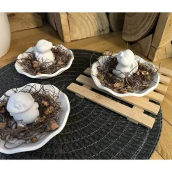Outlet Osterdeko Dekoration Ostern Raysin Figur Hase Häschen Schale Frühling Tischdeko Geschenk Handmade Osterdeko