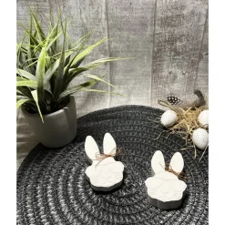 Osterdeko|Frau Yakusas KreativChaos Osterdeko Raysin coole Osterhasen mit Schleife Hase Homedekor Figur kl. Aufmerksamkeit Geschenkidee Männer Mitbringsel
