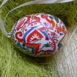 Sale Osterei beklebt mit Designpapier in Decoupage-Technik handgefertigt Osterdekoration Ostereier