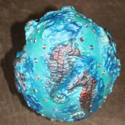 Best Osterei Dekoei MEERESRAUSCHEN Acrylmalerei auf einem Keramikei Ostergeschenk Künstler-Ei Sammlerstück signiertes Unikat Ostereier