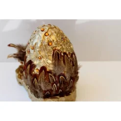 Discount Osterei FEDERGÄRTCHEN witziges Osterei auf einer kleinen Plattform Künstler-Ei der etwas anderen Art :) Ostereier