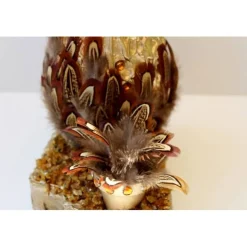 Discount Osterei FEDERGÄRTCHEN witziges Osterei auf einer kleinen Plattform Künstler-Ei der etwas anderen Art :) Ostereier