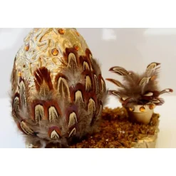 Discount Osterei FEDERGÄRTCHEN witziges Osterei auf einer kleinen Plattform Künstler-Ei der etwas anderen Art :) Ostereier
