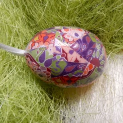 Sale Osterei handgefertigt mit italienischem Florentiner Papier in Decoupage-Technik beklebt Ostereier