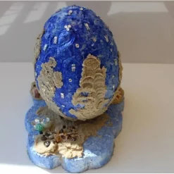 Best Osterei SCHATZINSEL Maritimes Ostergeschenk ausgefallene Skulptur Ei Künstler-Ei Osterei Maritime Dekoration Ostereier