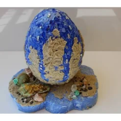 Best Osterei SCHATZINSEL Maritimes Ostergeschenk ausgefallene Skulptur Ei Künstler-Ei Osterei Maritime Dekoration Ostereier
