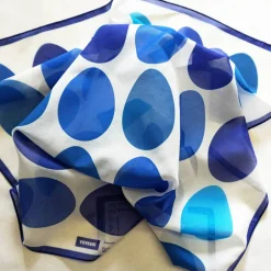 Hot OSTEREIER TUCH BLAU Ostern Baumwolle Seide Ostertischdeko