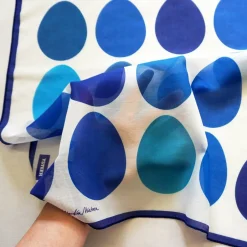 Hot OSTEREIER TUCH BLAU Ostern Baumwolle Seide Ostertischdeko