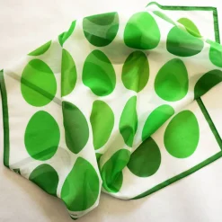 Clearance OSTEREIER TUCH GRÜN Ostern Baumwolle Seide Osterdeko