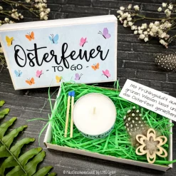 Outlet Osterfeuer to go - Osterkerze - Ostergeschenk, Mitbringsel, Ostern, Gastgeschenk, Osterfeuer, Osterdeko, personalisert Ostergeschenke