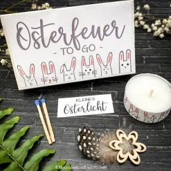 Outlet Osterfeuer to go - Osterkerze - Ostergeschenk, Mitbringsel, Ostern, Gastgeschenk, Osterfeuer, Osterdeko, personalisert Ostergeschenke