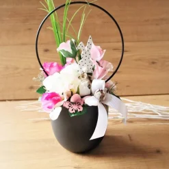 Osterdeko|DeinZuhause Ostergesteck Tischdeko Ostern gepunkteter Hase #2