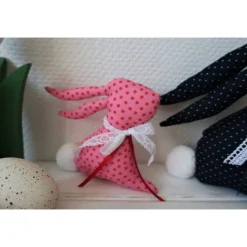 Discount Osterhase aus Stoff - schöne Deko für Ostern - Stoffhase für das Osternest - Osterdeko Osterhasen
